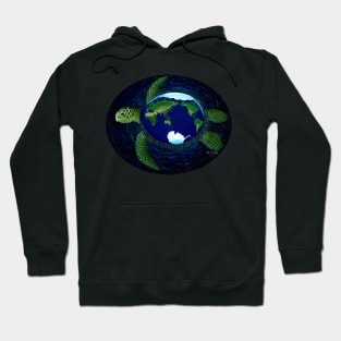 Earth Galaxy Turtle Hoodie